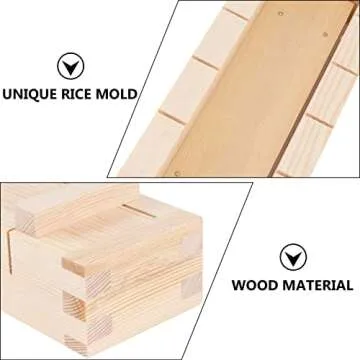 DOITOOL Sushi Making Kit - Quality Wooden Press Mold