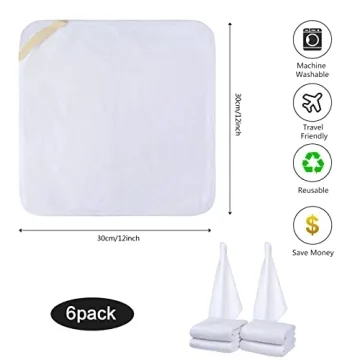 Buy SINLAND Microfiber Facial Cloths Fast Drying 6 Pack