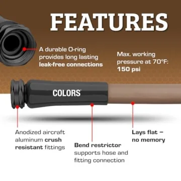 Flexzilla Colors Garden Hose - Lightweight, Flexible, Durable