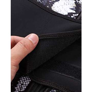 FeelinGirl Women Hot Sweat Latex Waist Trainer Corset Trimmer Belt Body Shaper Slimming