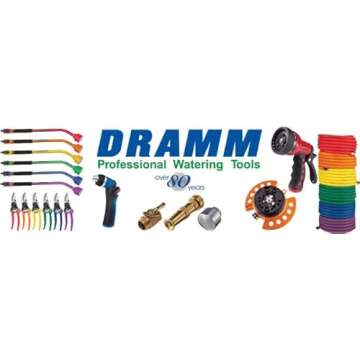 Dramm One Touch Revolution 9 Pattern Spray Gun with Thumb Control Water Flow, Perfect for Water Restricted Areas when Watering Plants, Pots, Baskets, Vegetables, Berry