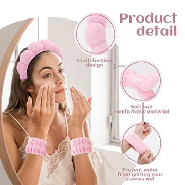 Stylish ATROCH Puffy Spa Headband for Skincare