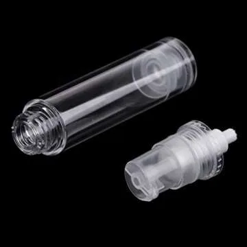 15 Pcs Clear Airless Lotion Pump Bottles Empty Cream Vacuum Bottles Cosmetic Containers Travel Press Pump Bottles For Foundations,serums,and more (15ml)