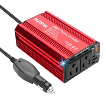 400W Car Power Inverter with USB Fast Charging