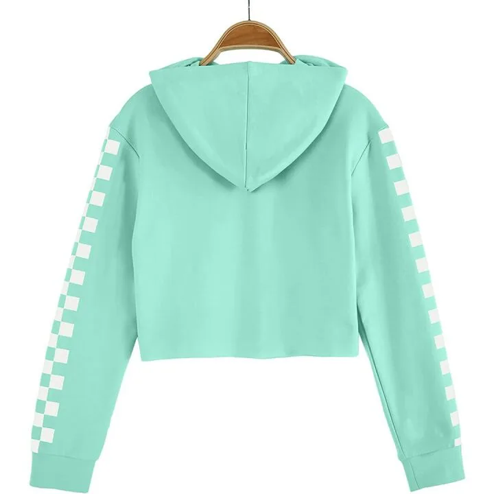 Trendy 2 Piece Girls Outfit with Crop Tops & Sweats