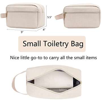 MINKARS Weekender Bag with Shoe Compartment Travel Duffle, Personal Item 17 Inch, Beige