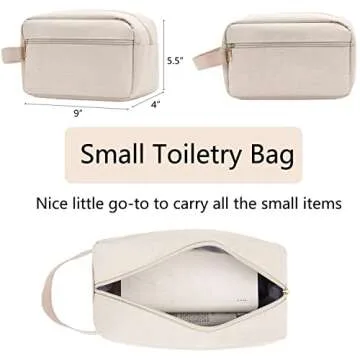 MINKARS Weekender Bag with Shoe Compartment Travel Duffle, Personal Item 17 Inch, Beige