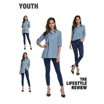 Women's UPF 50 Long Sleeve Sun Protection Shirt - Quick Dry