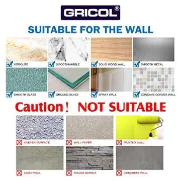 GRICOL Shower Shelves - No Drilling, Durable Storage Solution