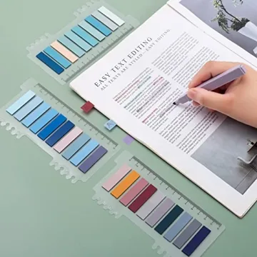 Sticky Book Tabs & Highlighters Set for Readers and Students