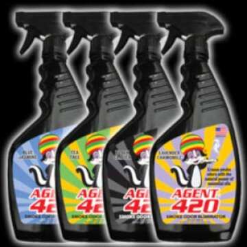 Agent 420-22 oz Odor Destroying Spray for Eliminating Cigarette Smoke or Most Unwanted Odors in Your House, Car or Apartment - Freshen Up The “Place” [Tea Tree Oil]