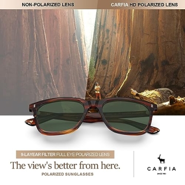 CARFIA Polarized Sunglasses for Men and Women