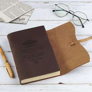Personalized Leather Journal for Husband - Unique Gift Ideas