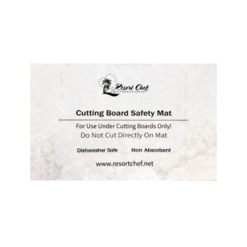 Resort Chef International Non-Slip Safety Mat for Under Kitchen Cutting Boards - Hygienic Non-Absorb...