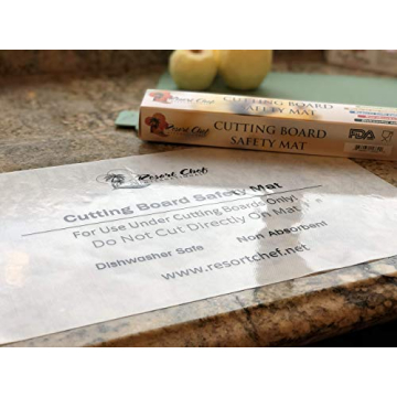 Resort Chef International Non-Slip Safety Mat for Under Kitchen Cutting Boards - Hygienic Non-Absorbent and Dishwasher Safe