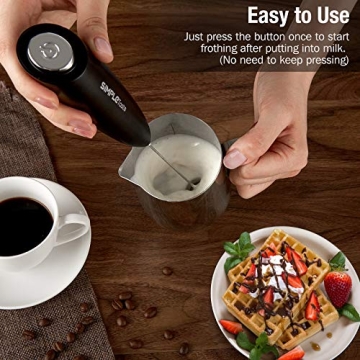 SIMPLETaste Milk Frother for Perfect Foam and Mixing