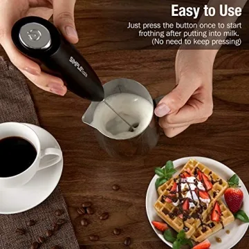 SIMPLETaste Milk Frother for Perfect Foam and Mixing