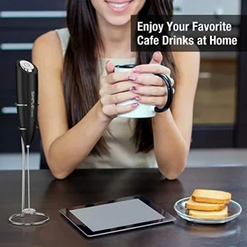 SIMPLETaste Milk Frother for Perfect Foam and Mixing