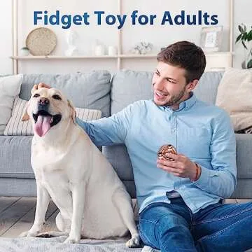 Fidget Slider Toy for Adults and Kids - Stress Relief Orbiter