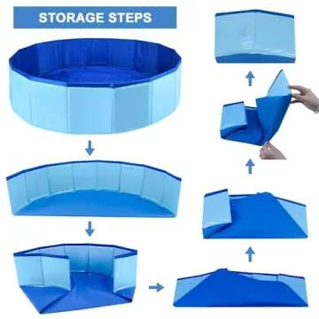 Foldable Enenes Dog Pool - Ideal for Pets & Kids