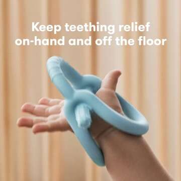 Frida Baby Get-A-Grip BabyTeether for Teething Relief | 100% Food-Grade Silicone Teething Toys for B...