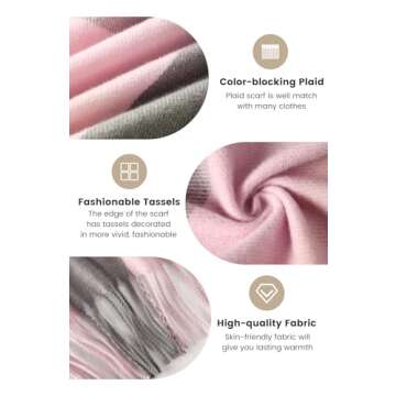 Stylish Winter Fall Scarf for Women - Cashmere Feel Shawl