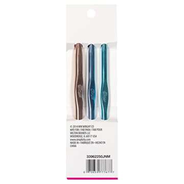 Boye Rounded Aluminum Crochet Hook Set, Sizes J-N - Perfect for Beginners!