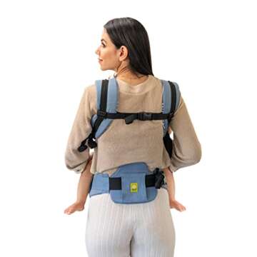 LÍLLÉbaby 6-in-1 All Seasons Baby Carrier - Tiled Bluestone