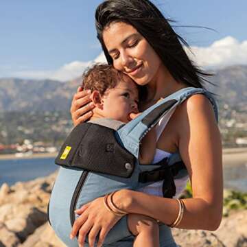 LÍLLÉbaby 6-in-1 All Seasons Baby Carrier - Tiled Bluestone