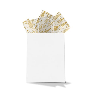 Gold Christmas Tree Tissue Paper for All Your Wrapping Needs