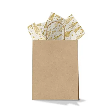 Gold Christmas Tree Tissue Paper for All Your Wrapping Needs
