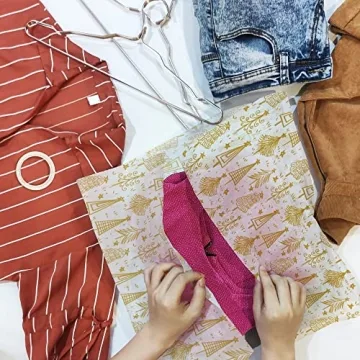 Gold Christmas Tree Tissue Paper for All Your Wrapping Needs