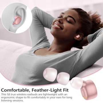 MOZOTER S8 Mini Wireless Earbuds - Bluetooth 5.3