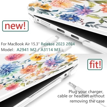 Stylish TWOLSKOO MacBook Air 15 Inch Case with Protection