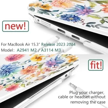 Stylish TWOLSKOO MacBook Air 15 Inch Case with Protection