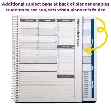 Order Out Of Chaos 2024-25 Academic Planner, Daily, Weekly & Monthly Time Management School Agenda, Size 8.5x8.25 (Midnight)