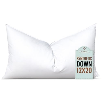 Pillowflex Synthetic Down Pillow Insert - Hypoallergenic, Machine Washable, Luxuriously Soft