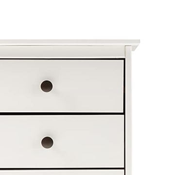 Walker Edison White Wood Nightstand 3 Drawer Bedside Table