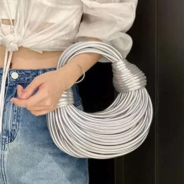 Gimue Elegant Hand-Woven Crossbody Bag for Women