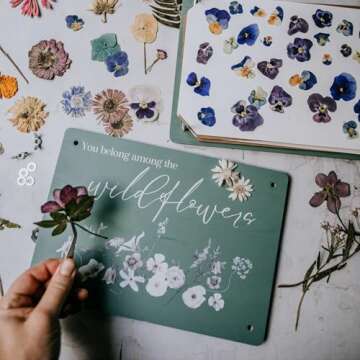 Hygge & Sage Extra Large Wooden Flower Press Artistry Kit with Nature Journal | 6-Layer, 8 x 11 Inch...