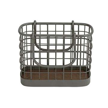Spectrum Madison Napkin Holder (Industrial Gray) - Dispenser & Décor for Kitchen, Dining Room, Outd...