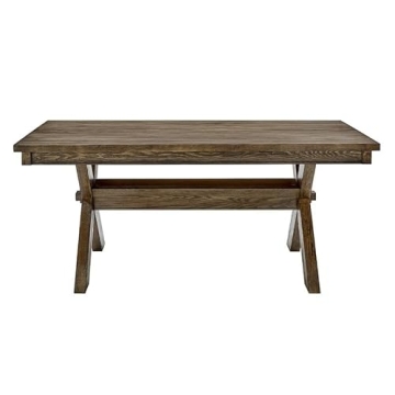 Powell Linon Chester Rustic Farmhouse Dining Table Grey