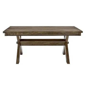 Powell Linon Chester Rustic Farmhouse Dining Table Grey