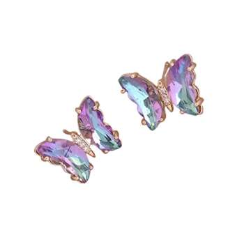 Pingyongchang Iridescent Butterfly Jewelry Set for Her