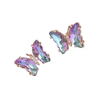 Pingyongchang Iridescent Butterfly Jewelry Set for Her