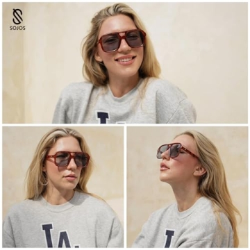 Shop SojoS Retro Aviator Sunglasses for Ultimate Style