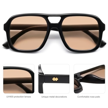 Shop SojoS Retro Aviator Sunglasses for Ultimate Style