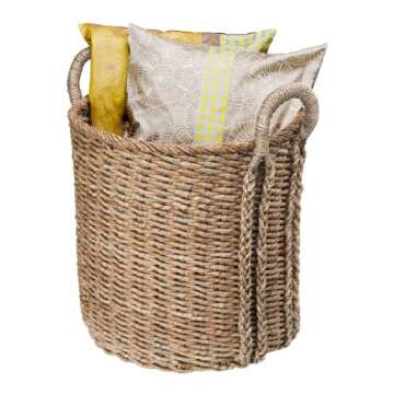 KOUBOO 1060038 Seagrass Storage Basket, Brown