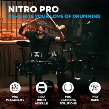 Alesis Nitro Pro Drum Set - Mesh Pads & 500+ Sounds