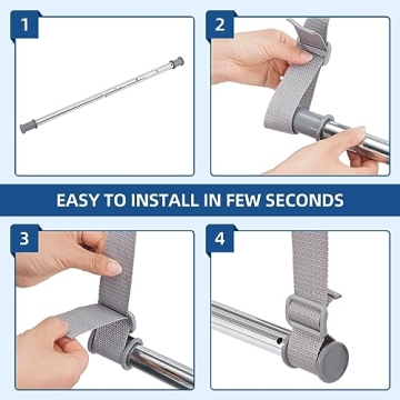 STORAGE MANIAC Adjustable Closet Rod for Space Saving